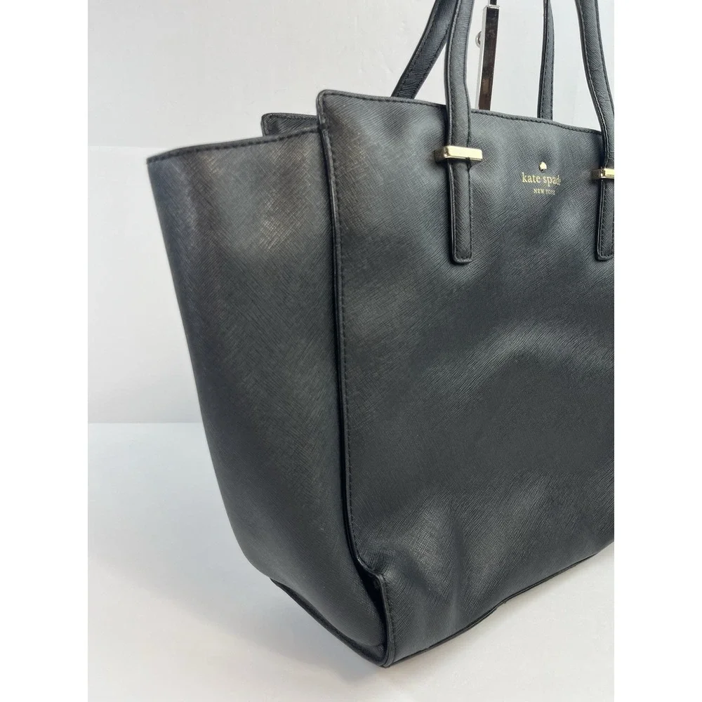 Kate Spade Hayden Tote Bag Black Leather - No Strap